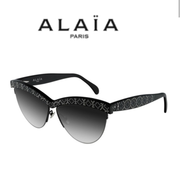 Alaia Accessories - ALAIA Cateye Black Studded Women's Sunglasses, NWT and Package